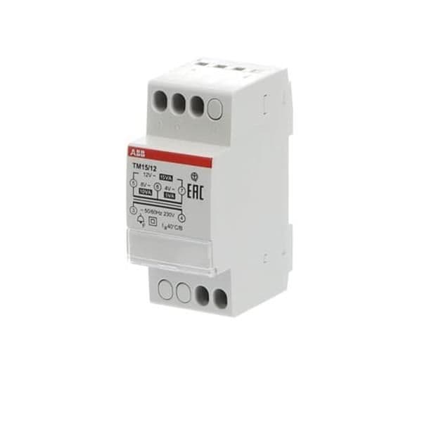 Safety bell transformer 4 - 8 - 12V, 15VA vue 1