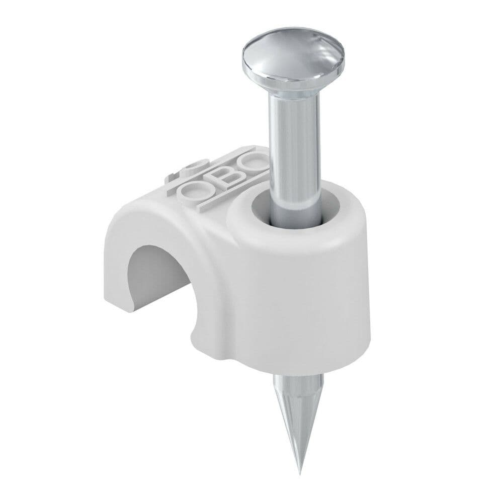 Obo Bettermann attache à clouer D14 Lo 40 mm gris par 50 pièces vue 1