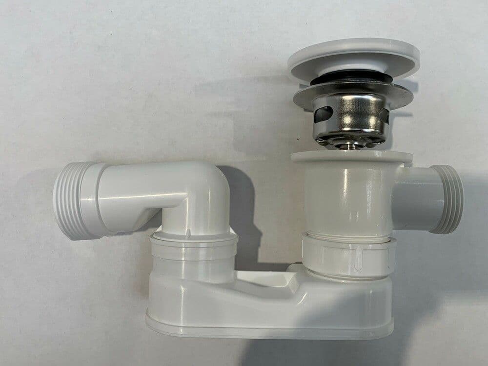 Van Marcke Collection set d'écoulement complet plat avec capuchon solid surface vue 1