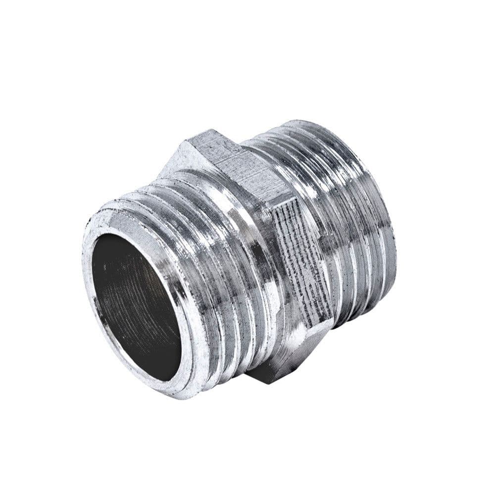 mamelon réduit laiton/chromé 1/2"M x 3/8"M vue 1