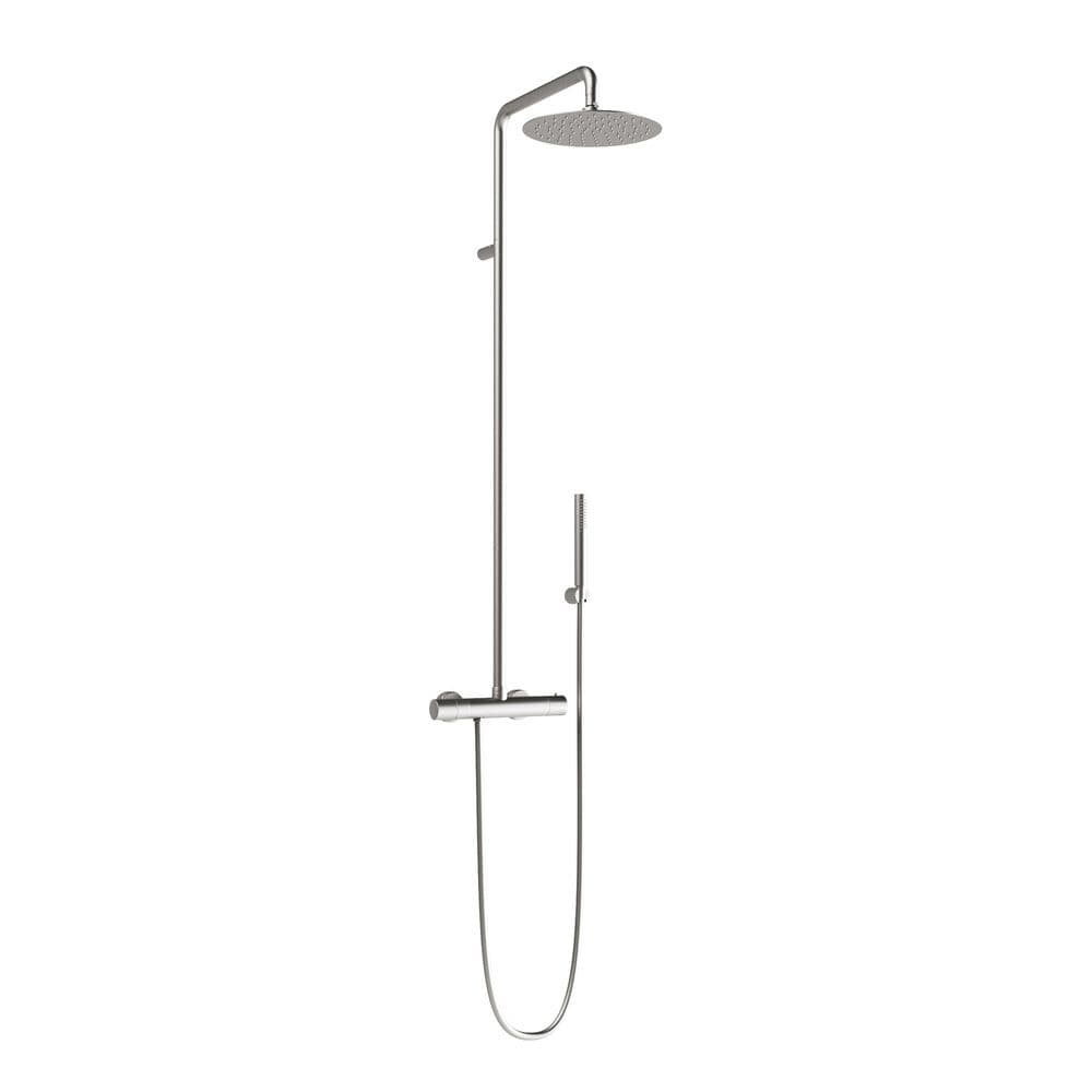 Van Marcke Nero thermostatique système douche douche de tête 1jet brushed nikkel vue 1