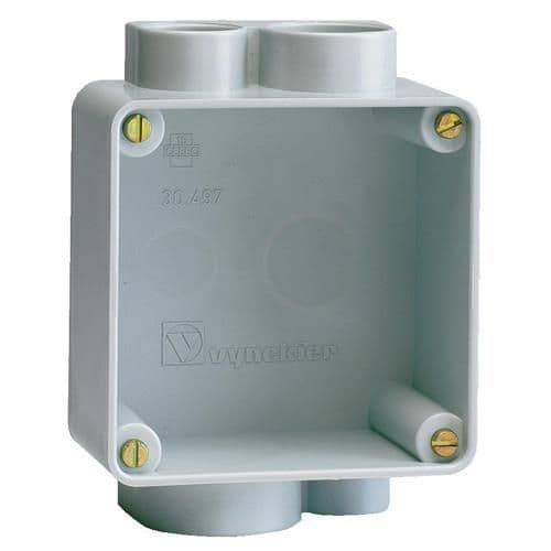 Inbouwdoos voor contactdoos 16 / 32A Grijs vue 1