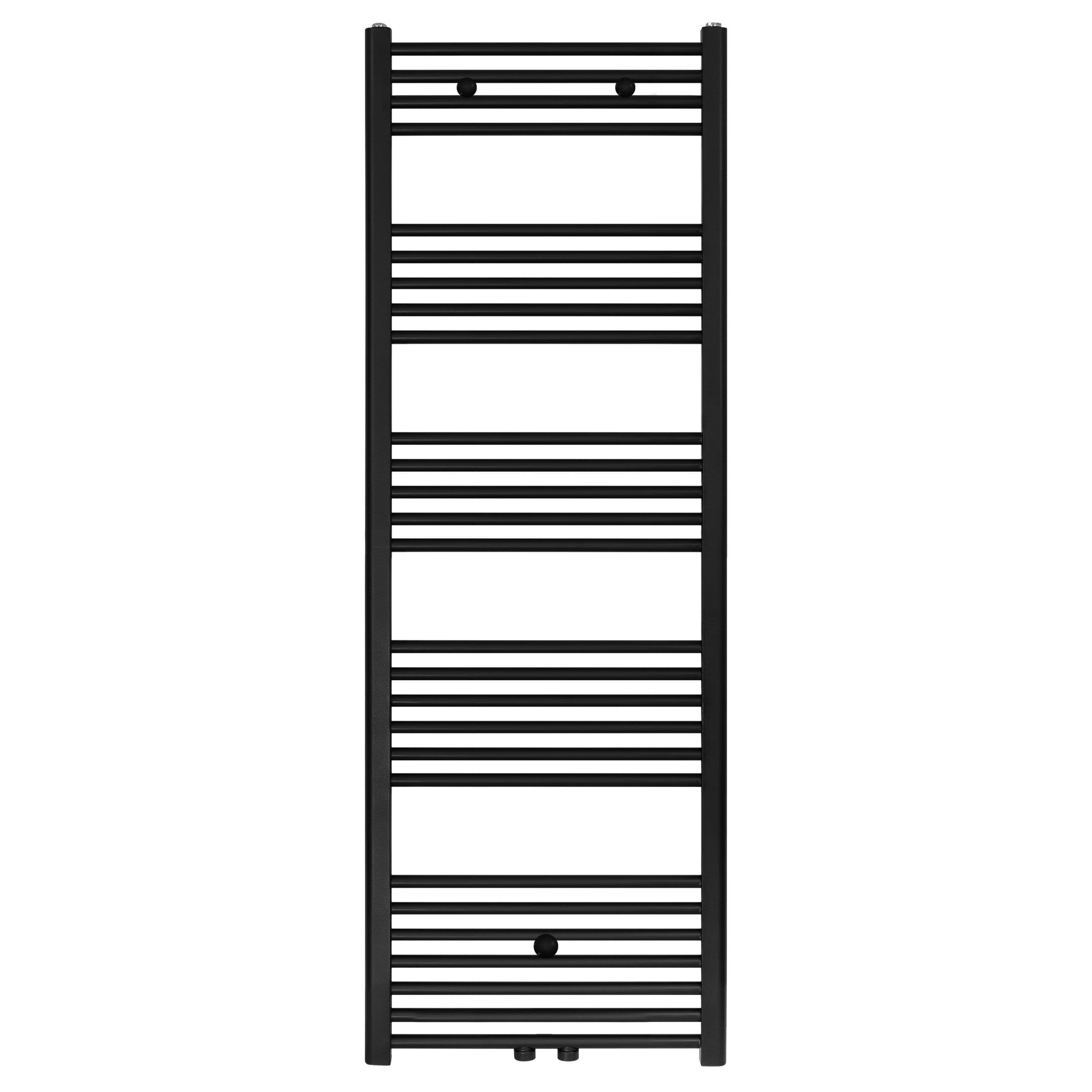 BELRAD HANDDOEKDROGER - LINKS-RECHTS/MIDDENAANSLUITING - 721 WATT - 1600X500CM - MAT ZWART vue 1