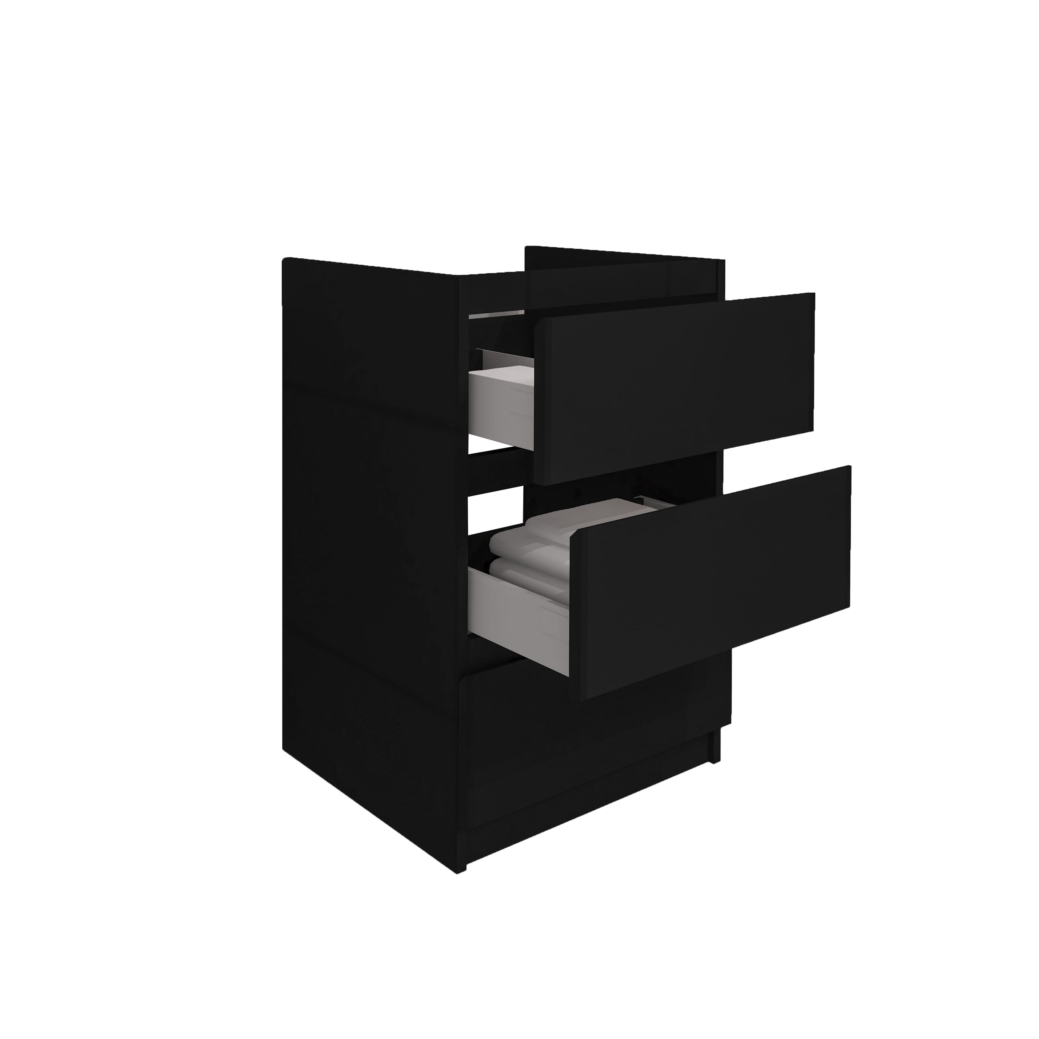 JUPITER MEUBLE SOUS-PLAN (60CM) - NOIR vue 1