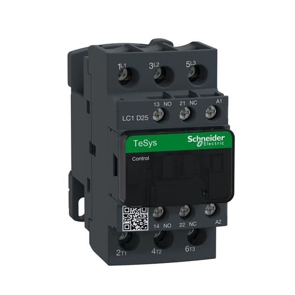 Contactor 25A AC - 3 - 3 polen 1NO 1NC - 230Vac 50...60Hz vue 1