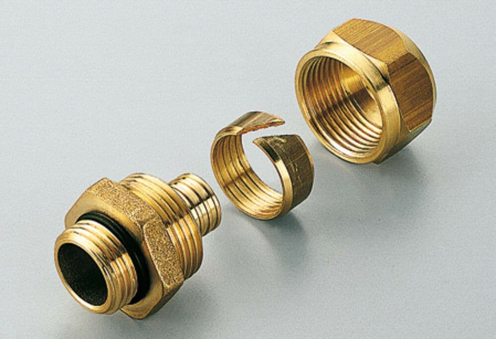SYSTEMPEX manchon droit pour tube PEX avec joint torique 20 x 2.8 1/2"M vue 1
