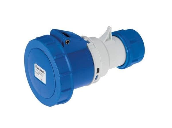 CEE koppelstekker 63A 240V 3 polig + A IP67 vue 1