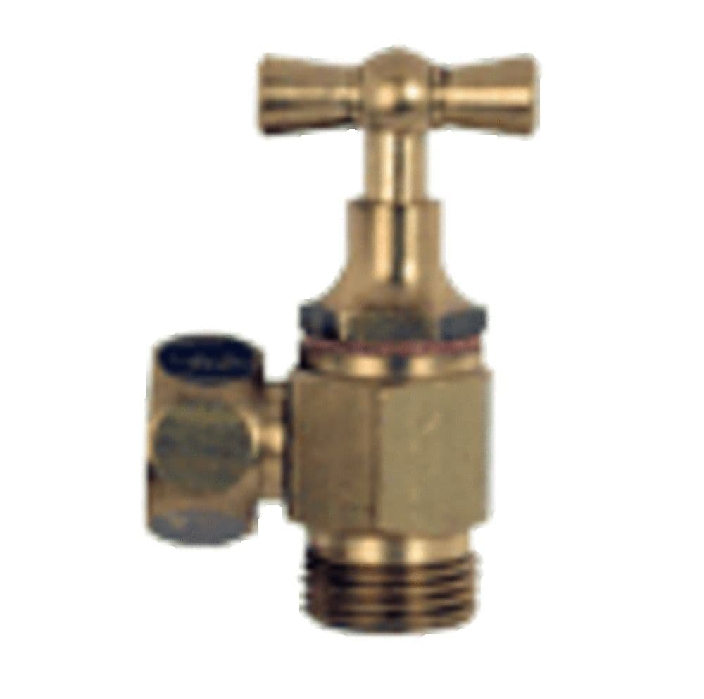 robinet équerre pour citerne avec presse-étoupe laiton 3/8" vue 1
