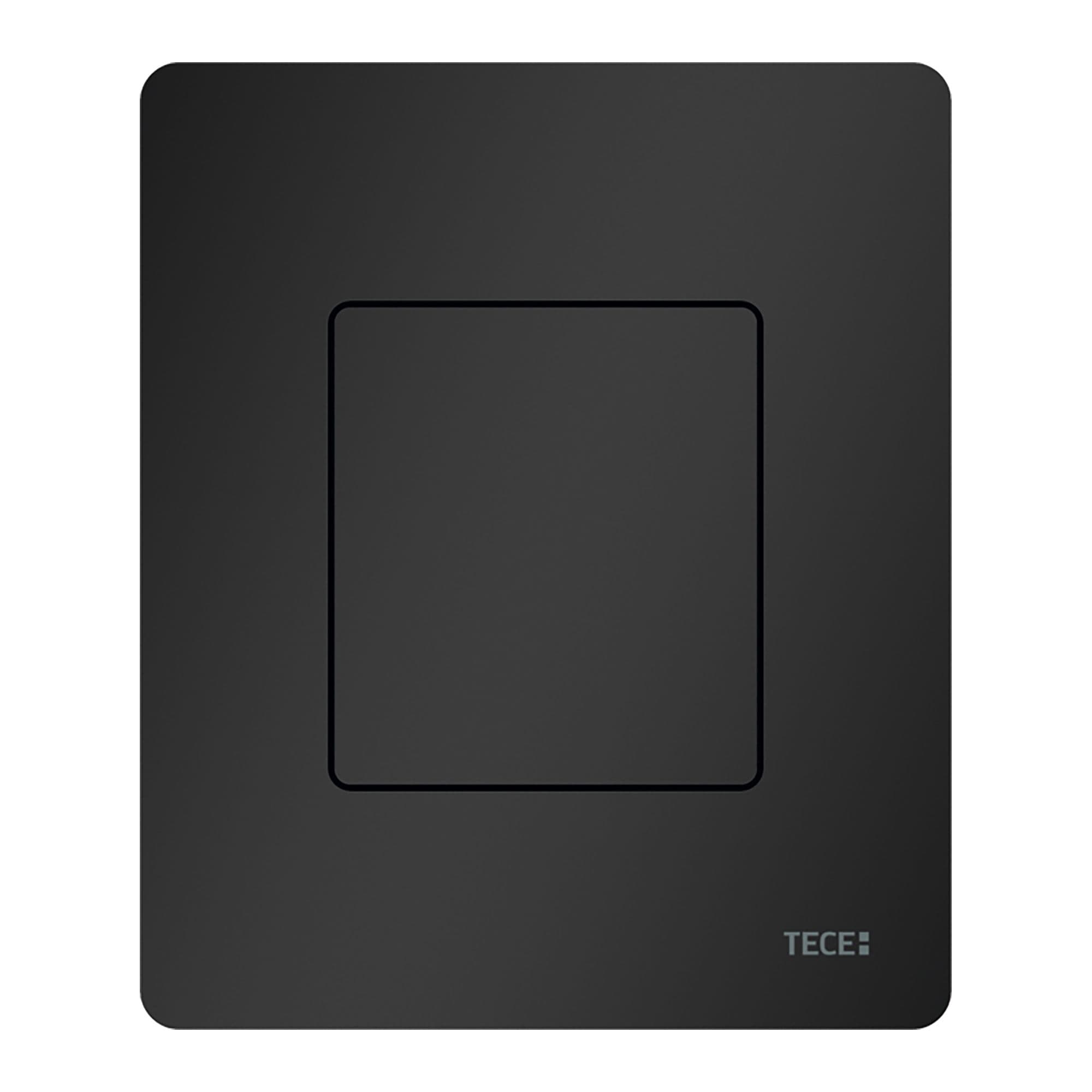 TECESOLID - PLAQUE DE DÉCLENCHEMENT URINOIR - CARTOUCHE INCLUSE - INOX - NOIR MAT vue 1
