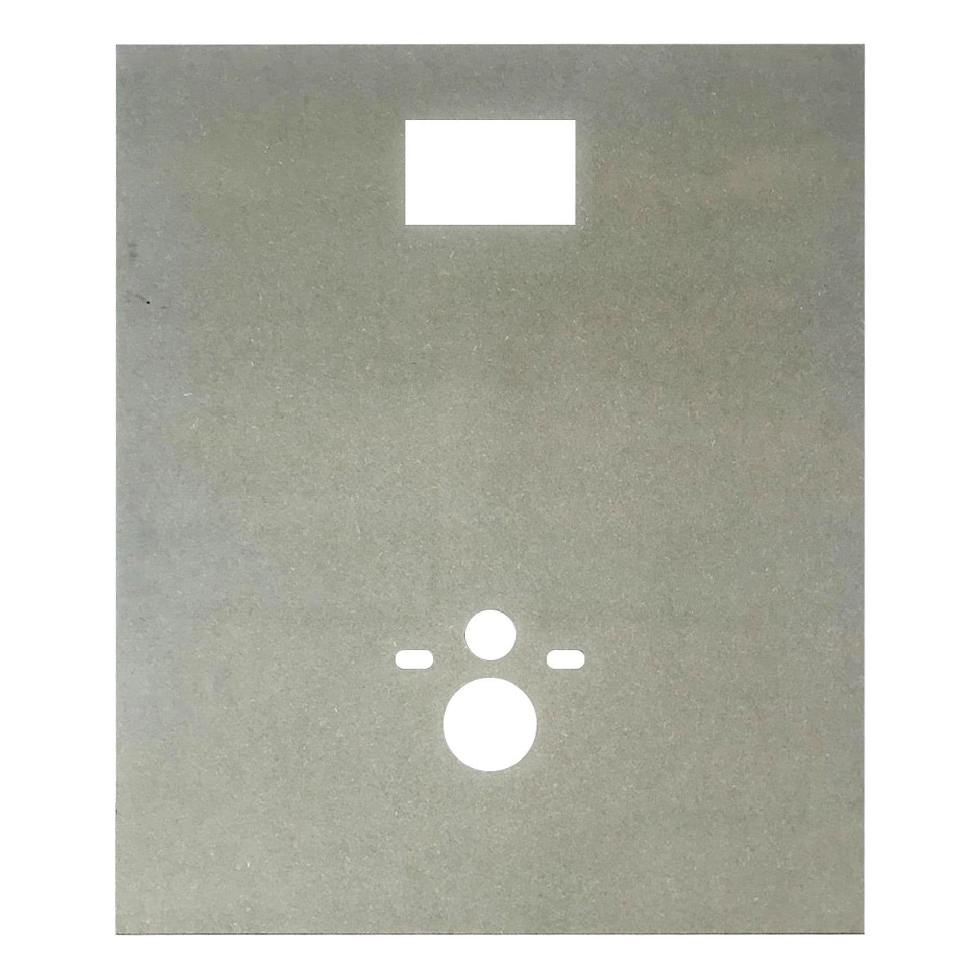 ALONI WATERWERENDE PLAAT VOOR HANGTOILET - MDF - VOORGEBOORD - GESCHIKT VOOR GEBERIT INBOUWRESERVOIRS - 120X100CX1,5 CM vue 1