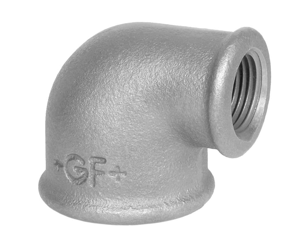 Gegoldg Fischer galvanisé nr.90 elbow réduit 90° FF 4/4" x 5/4" vue 1