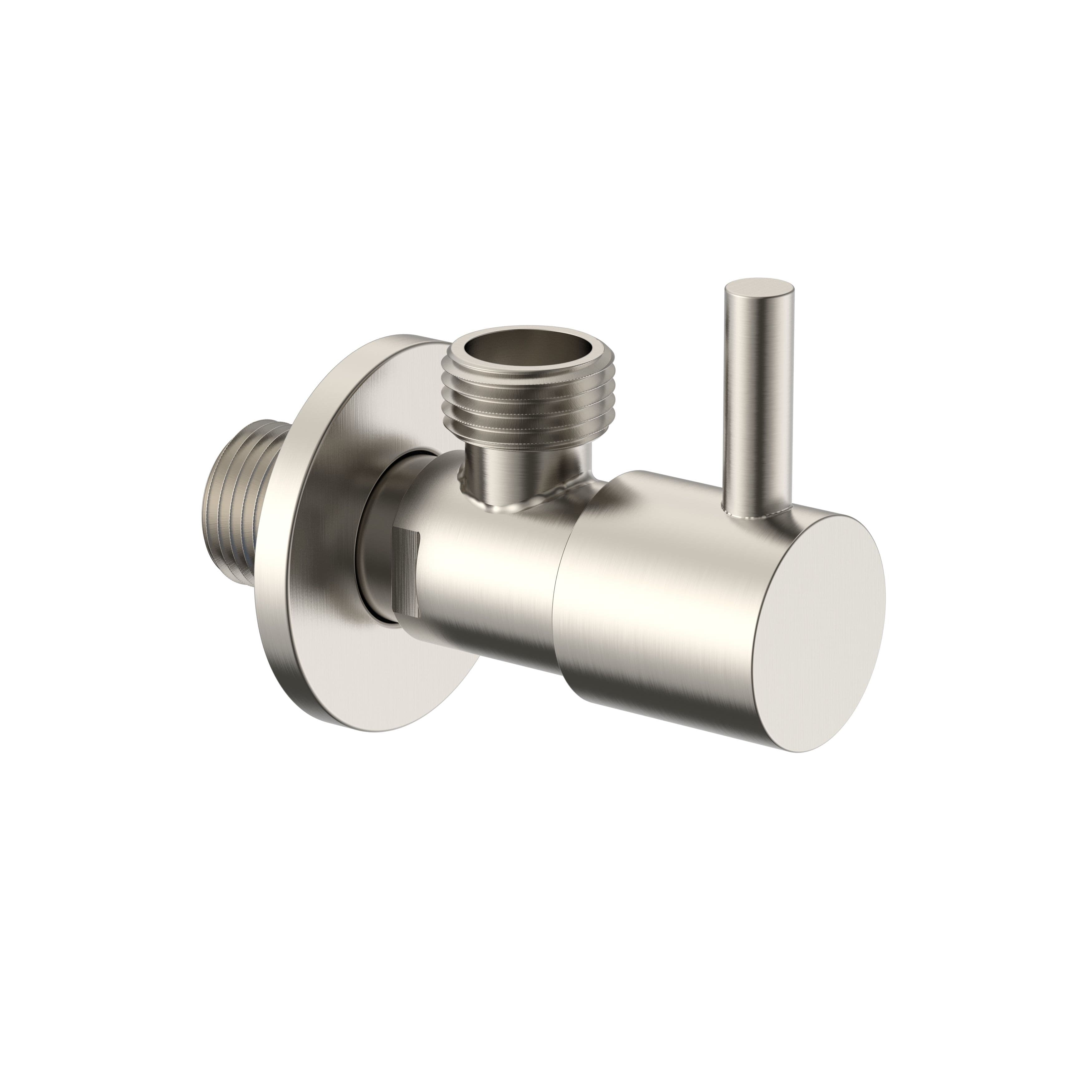 UNIFORMA HOEKSTOPKRAAN - 1/2" X 3/8" - GEBORSTELD RVS vue 1