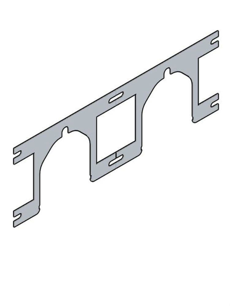 SYSTEMPEX support mural double boîtier d'encastrement double sanitaire vue 1