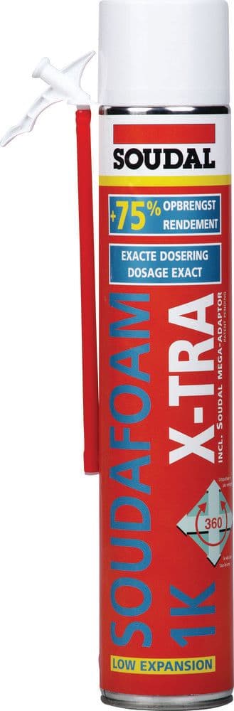 Soudal Soudafoam 1K X-tra mousse de polyuréthane monocomposant auto-expansible vue 1