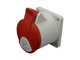 CEE prise encastrable droite 32A 5 x 380V IP44 vue 1