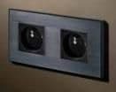 Void Square MMG Bticino LHP Vimar kader buskruitr Zwart (houtskool) vue 1