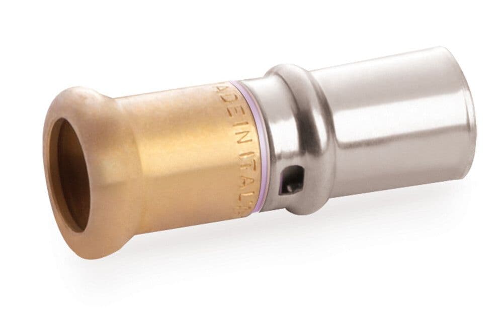 SYSTEMPEX raccord droit tube PEX-Alu transition Cu Mprofil D20-22 vue 1