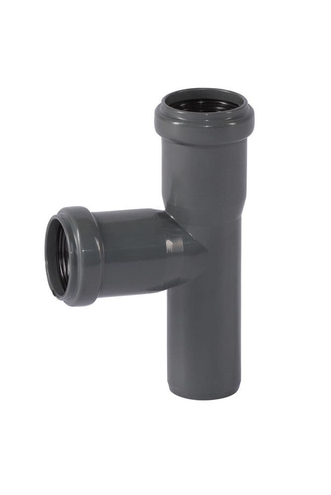 Ostendorf Kunststoffe HT-Safe EA té 87° polypropylène D 125 mm gris vue 1