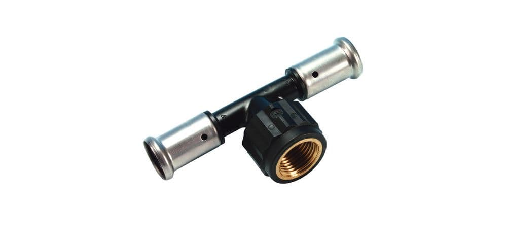 Henco PVDF T-stuk 32-3/4F-32 vue 1