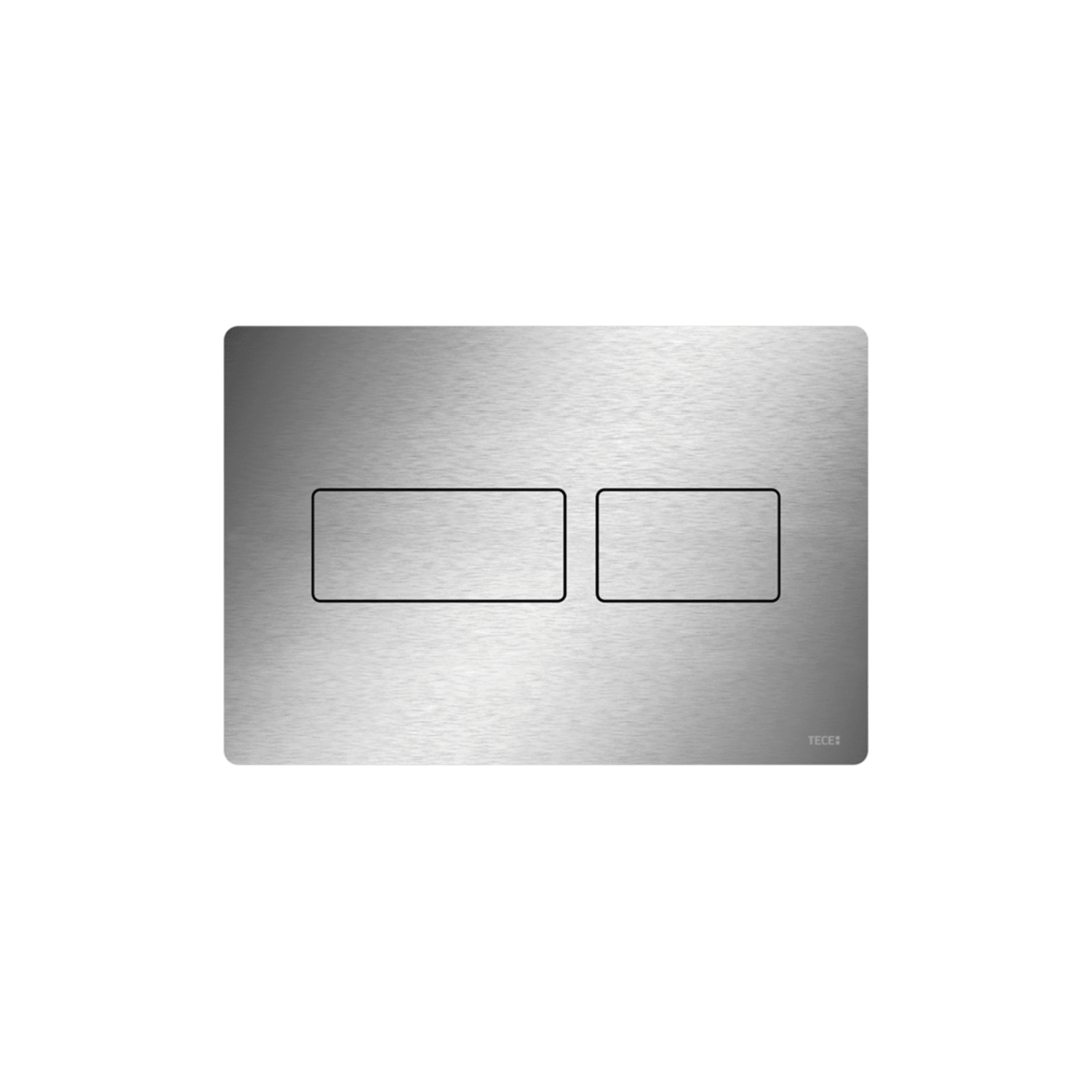 TECESOLID WC-BEDIENINGSPLAAT VOOR DUOSPOELTECHNIEK, GEBORSTELD RVS (MET ANTI-VINGERPRINT) vue 1