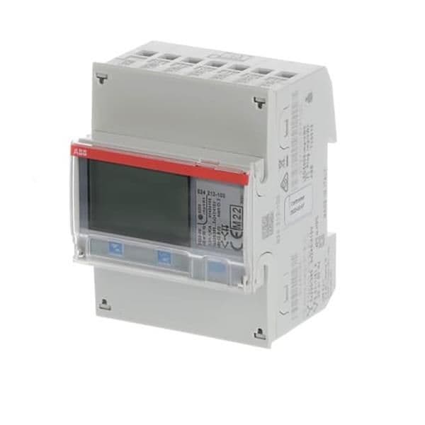 Energiemeter B serie 3 x 230 / 400Vac, 6A, pulse, B (cl 1), Bronze vue 1