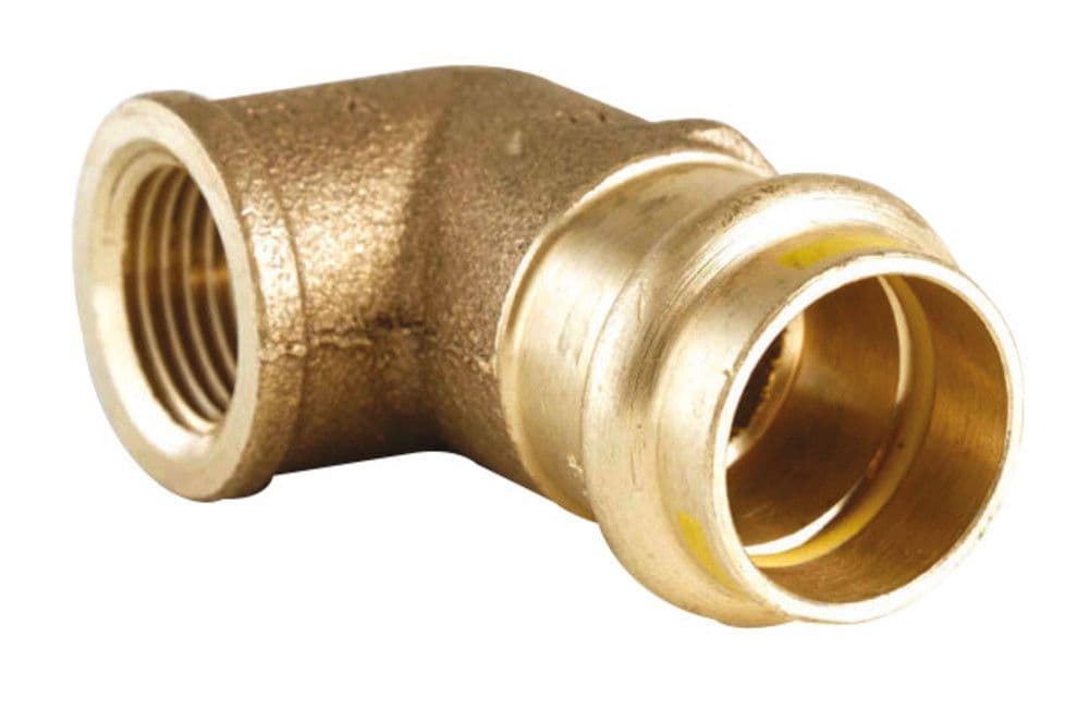 Conex Bänninger raccord sertir profil B gaz coude sertir 90° x F 22x1/2 vue 1