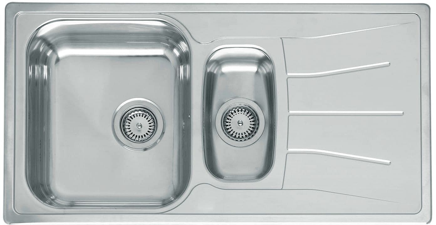 INBOUW SPOELTAFEL DIPLOMAT ECO REGINOX 1,5 BAKKEN+VERLEK 95X50 RVS vue 1