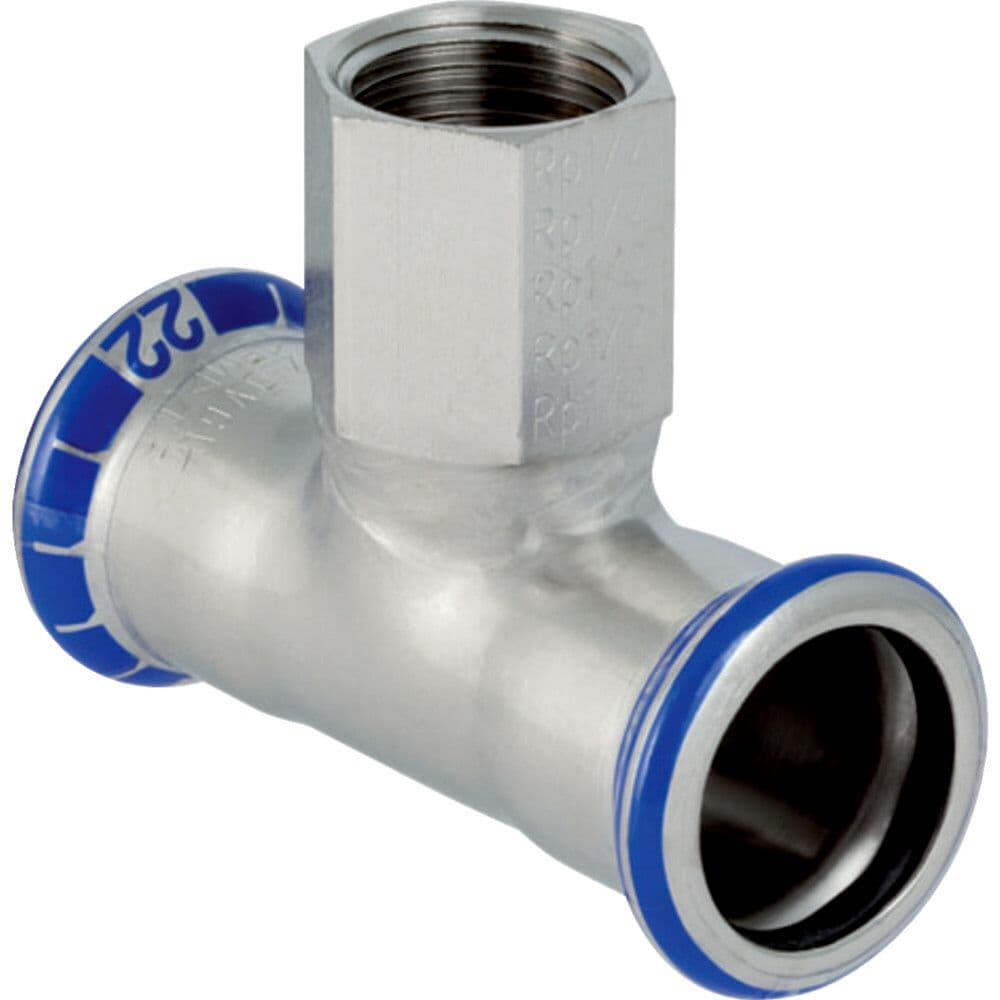 Geberit Mapress inox-eau té avec filetage intérieur 22-1/2"-22 vue 1