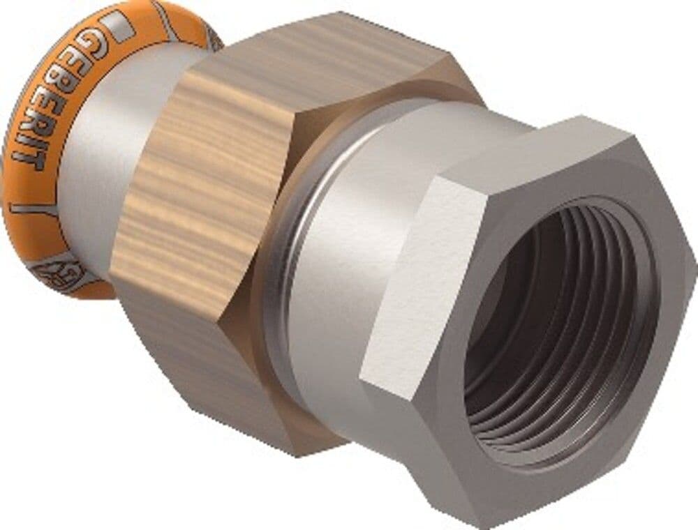 Geberit Mapress Therm raccord 3 parties avec filetage intérieur 15x1" F vue 1