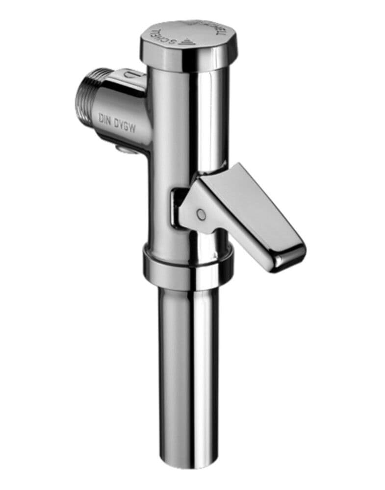 Schell Schellomat WC-drukspoeler met hendel 3/4" verchroomde messing vue 1