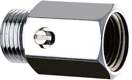 RECHT AANSLUITSTUK STOP VERNIKKELD MF1/2" L.35 vue 1