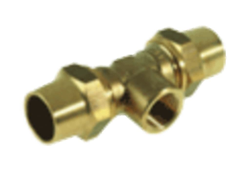 Van Marcke raccord biconique G Té laiton 22-1/2"F-22 vue 1