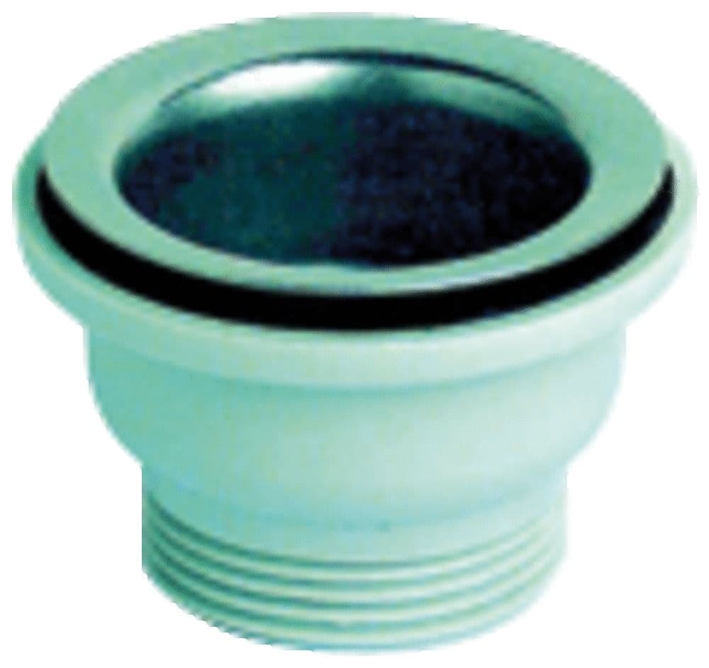 Franke afvoerplug 6/4 met gummistop zonder overloop vue 1