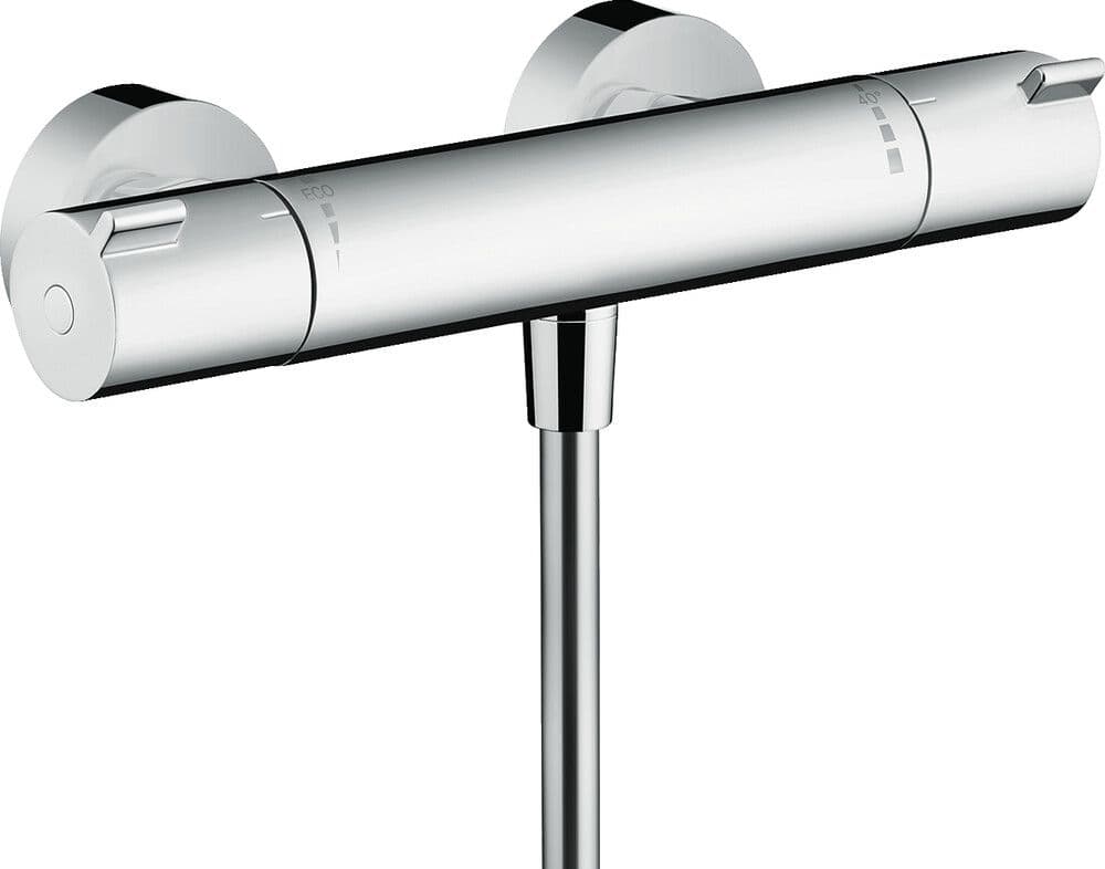 Hansgrohe Ecostat Tica thermostat de douche apparent chrome vue 1