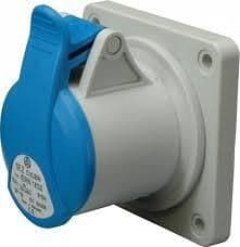 Prise droite CEE 16A 3 x 220V Ip44 vue 1