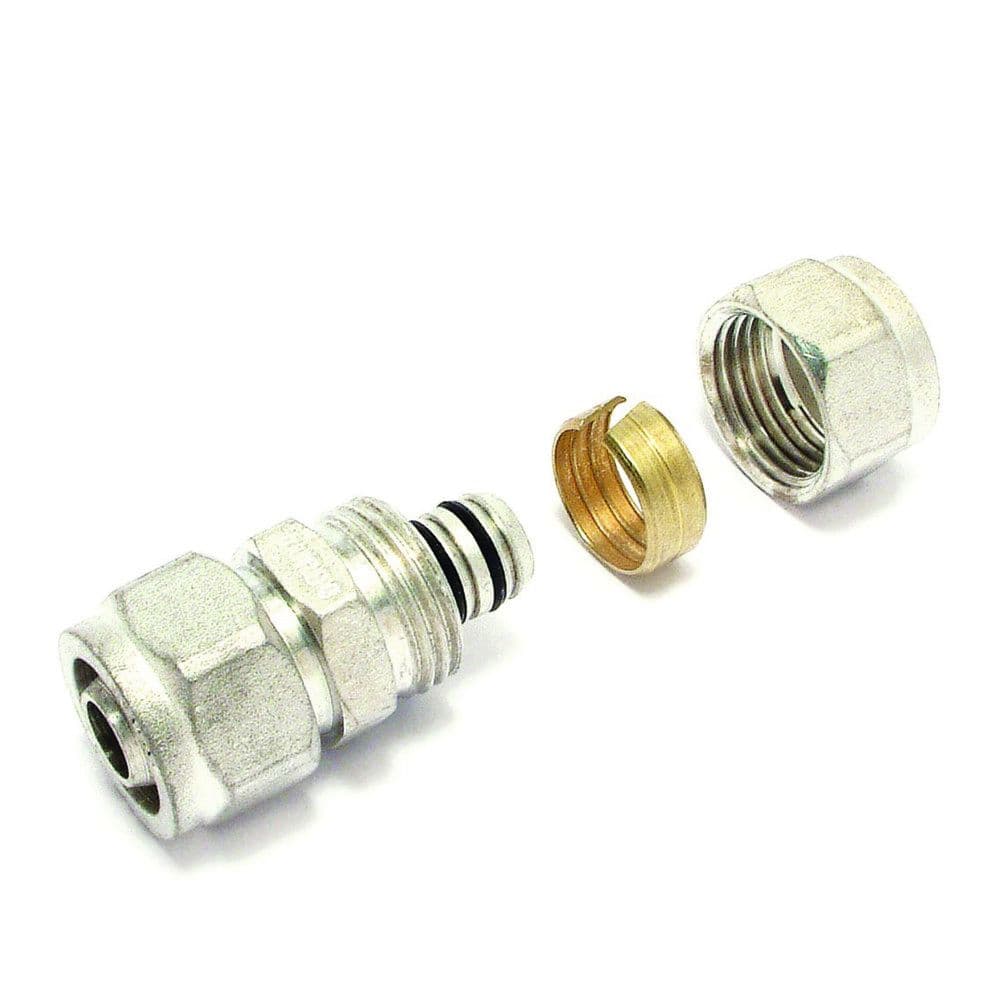 Comap Turboskin rechte koppeling Multiskin meerlagenbuis 2 x knel 26 x 3 26 x 3 vue 1