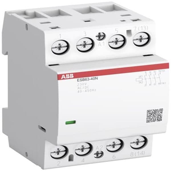 Modular contactor 63A 63A 4 NO contacts coilvoltage: 230Vac / Dc vue 1