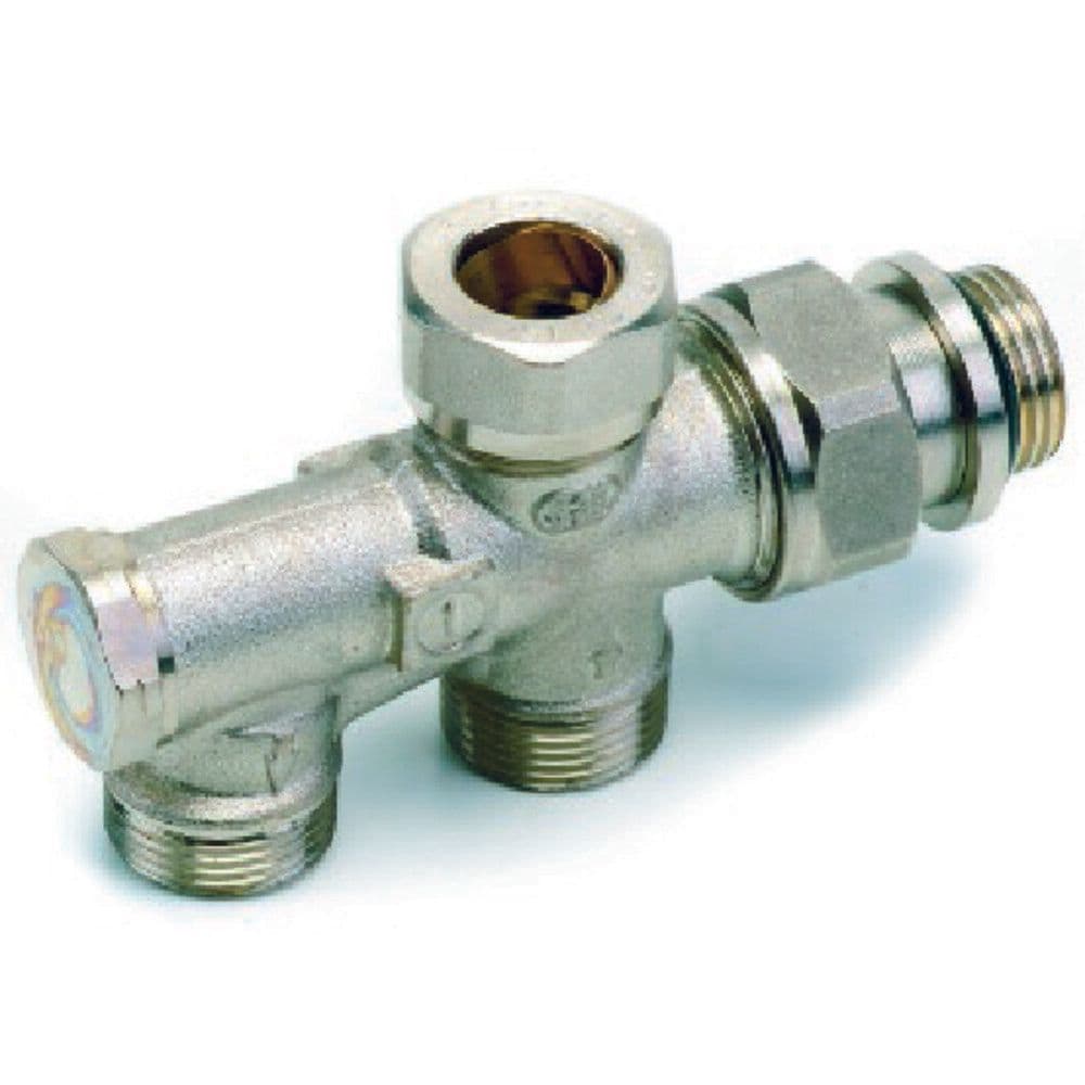 Comap 915E tweepijpscombinatie onderkraanlichaam vloer 1/2" vue 1