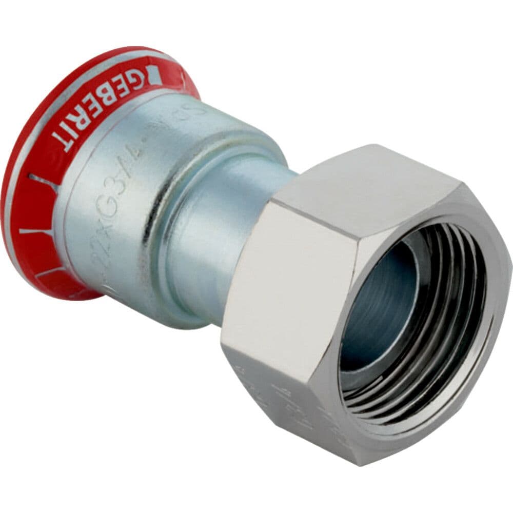 Geberit Mapress acier carbone raccord de transition avec écrou libre 22-3/4"F vue 1