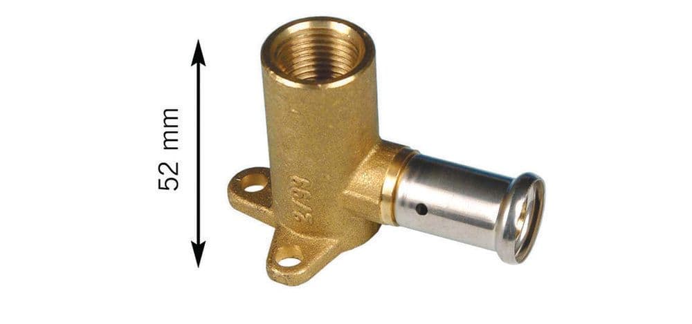 Henco applique wall-mounted brass 20-1/2F vue 1