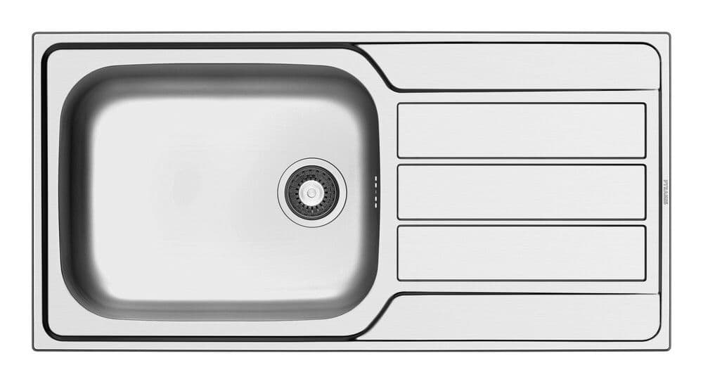 GO by Van Marcke Sofia inbouwspoeltafel 1000x500mm 1 bak RVS vue 1