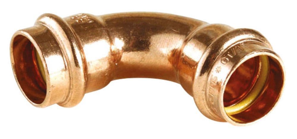Conex Bänninger raccord sertir profil B cuivre gaz coude 90° FF 16 vue 1