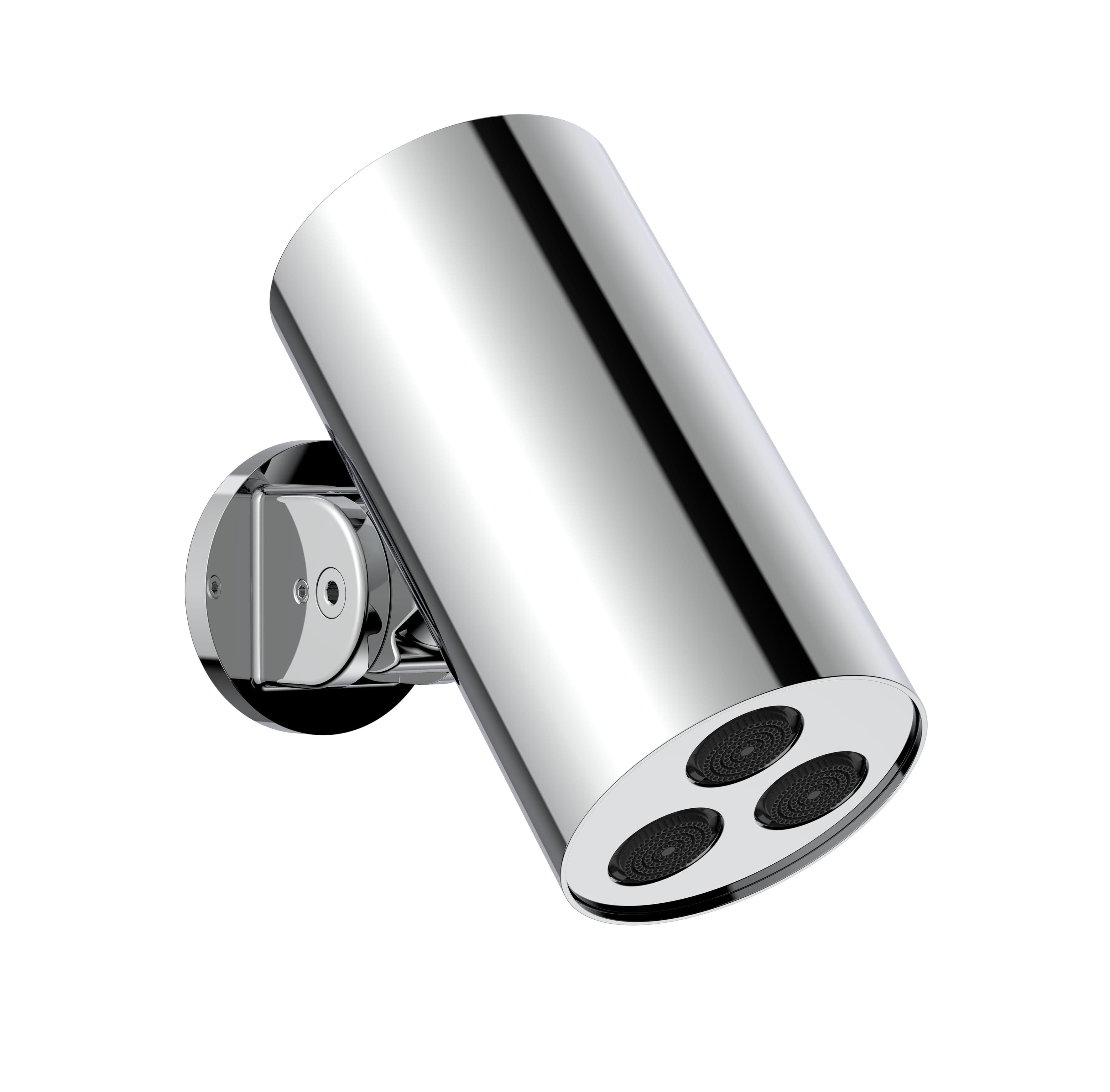 UNIFORMA DOUCHE DE TÊTE CYLINDRE – 1 JET – MONTAGE MURALE – 8X15 CM – CHROME vue 1