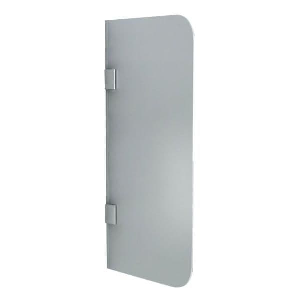 ALONI SCHEIDINGSWAND VOOR URINOIR - 400 X 900MM - CHROOM - MAT GLAS vue 1