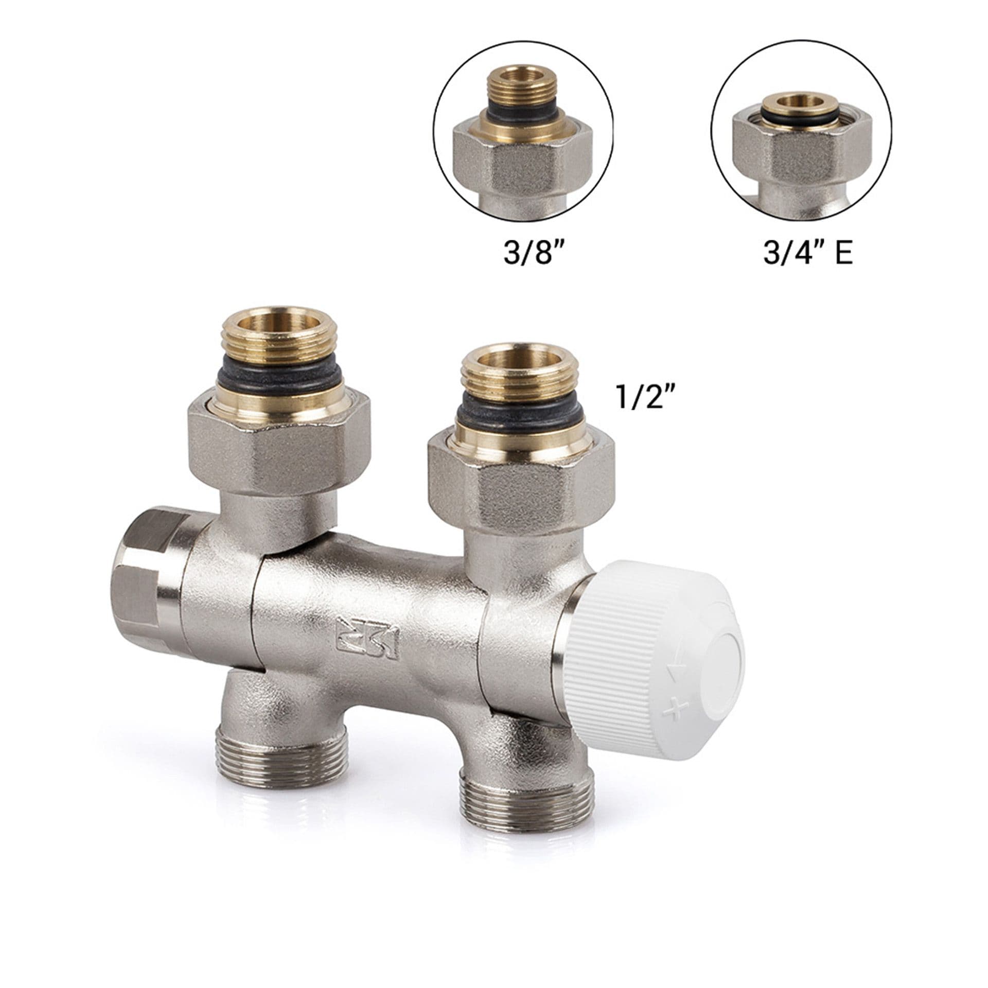 CORPS DE VANNE MULTIPOSITION 3/4’’ EK 1/2’’ M30 vue 1
