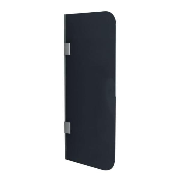 ALONI SCHEIDINGSWAND VOOR URINOIR - 400 X 900MM - CHROME - GRIJS ROOKGLAS vue 1