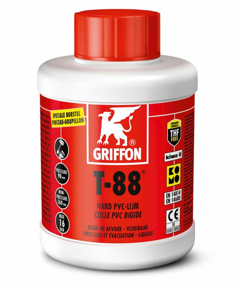 Griffon T88 colle PVC à séchage rapide 500ml vue 1