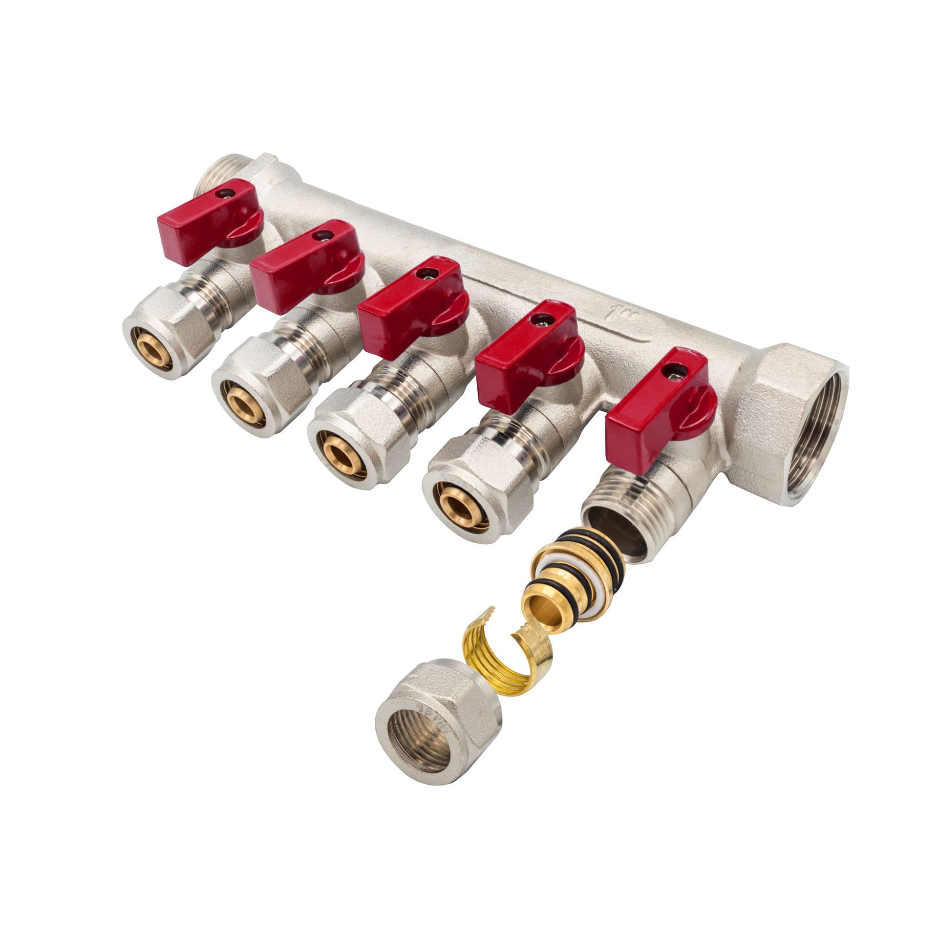 "COLLECTEUR A VANNE MF-1"" 5X16 ROUGE" vue 1