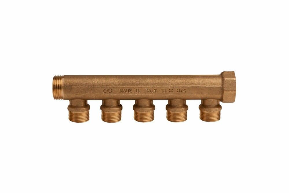 SYSTEMPEX collecteur 3/4"MF sortie 1/2" 5 circuits vue 1