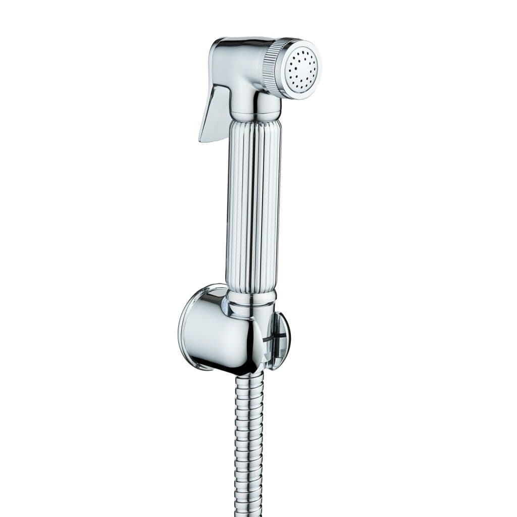 ALONI DESIGN SET WC-(BIDET) SPROEIER ROND - CHROOM vue 1